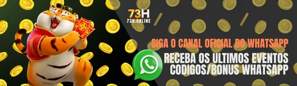 Siga o canal oficial do WhatsApp 73H